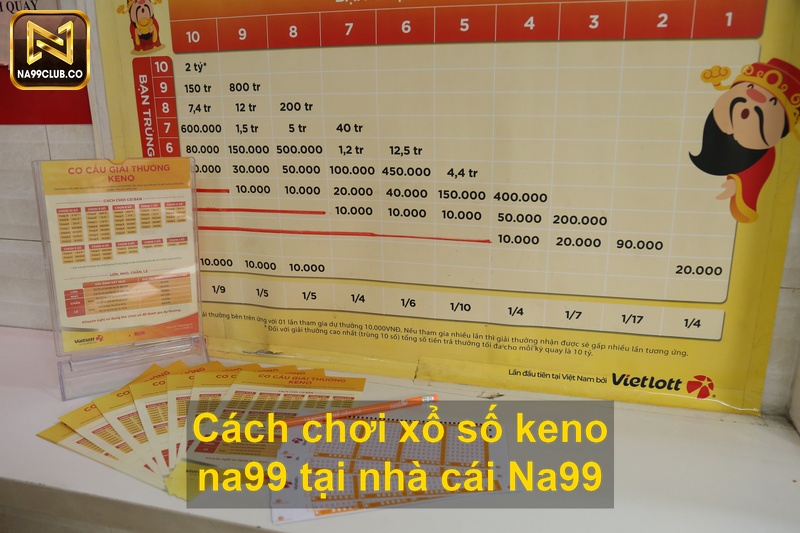 Cách chơi xổ số keno na99 tại nhà cái Na99