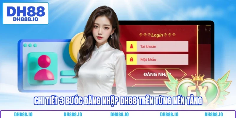 Chi tiết 3 bước đăng nhập DH88 trên từng nền tảng